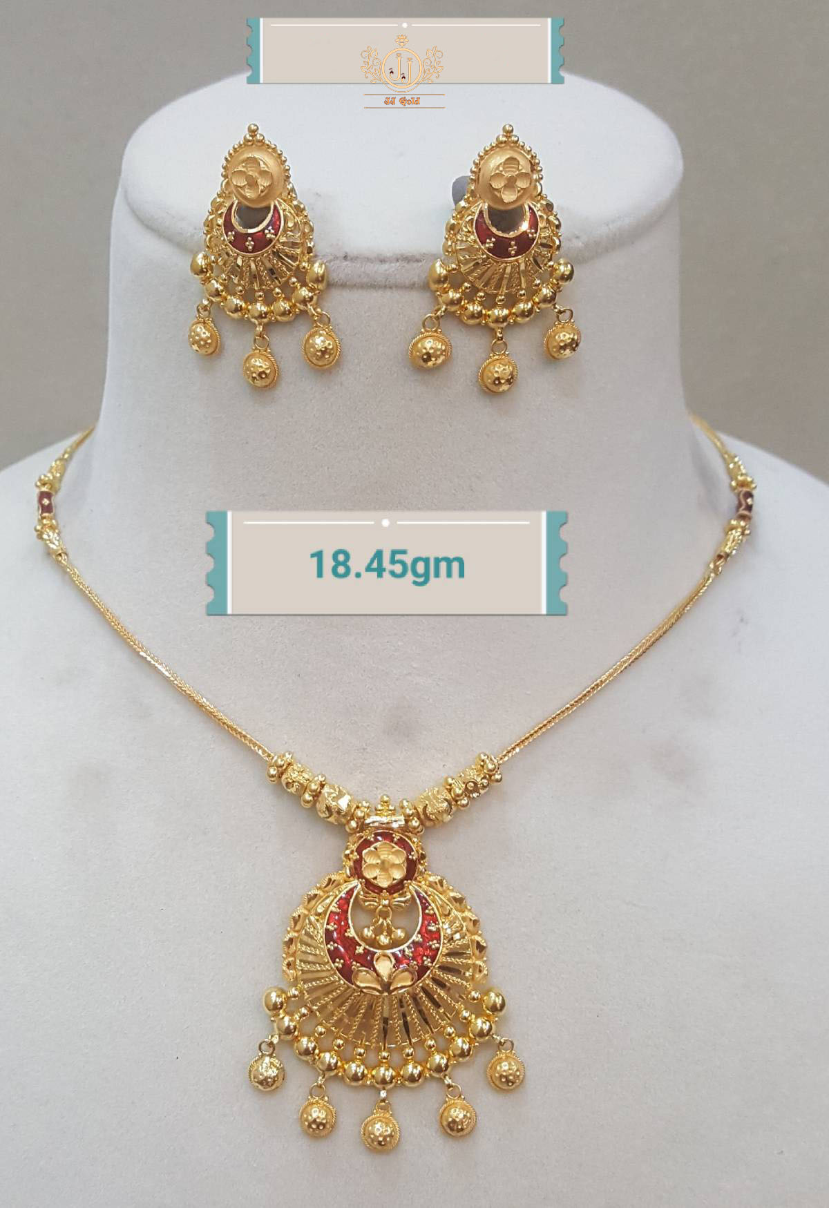 Kanthi set hot sale gold design